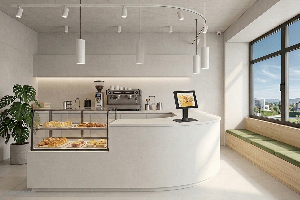 Neomounts DS15-631BL1 Supporto per tablet da tavolo - max 3 kg | 6,6 lbs - con serratura